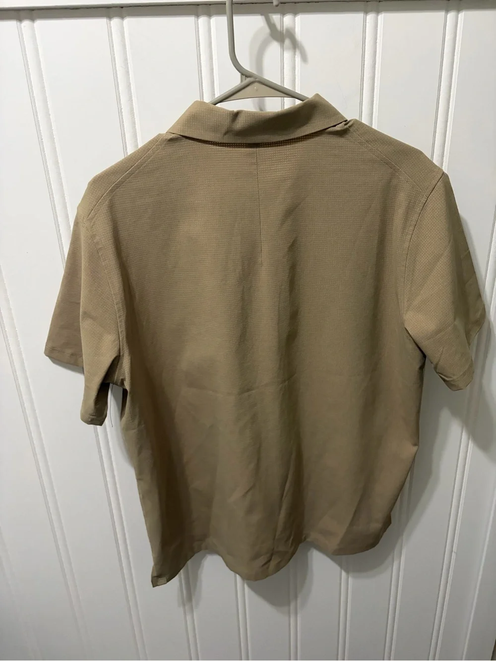 Lululemon Airing Easy Camp-Collar Short-Sleeve Shirt Textured Trench Size M